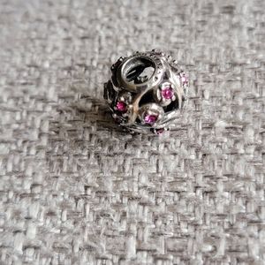 Chamilia Fuschia Leaves and Vine Sterling Bead